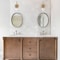 Designers Fountain Haven 7 in. 1-Light Old Satin Brass Wall Sconce Light with Clear Rippled Glass Shades for Bathrooms D309M-WS-OSB - alternate 6